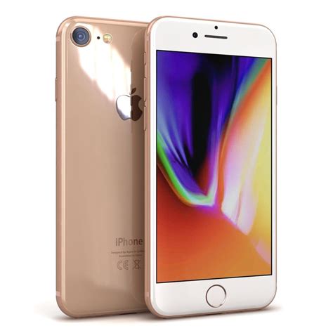 Apple iphone 8 gold 3D model - TurboSquid 1217893