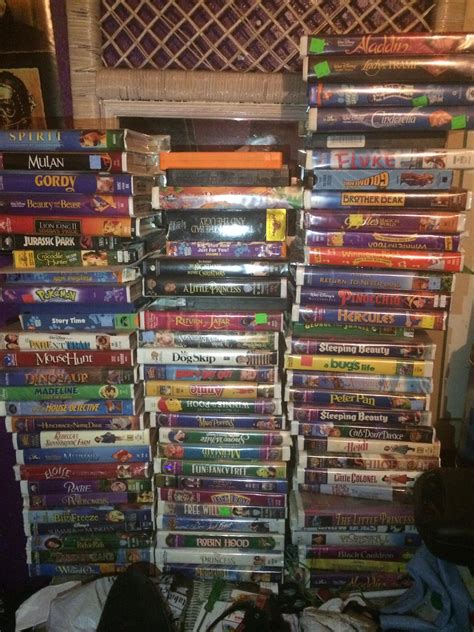 My VHS collection so far(mostly Disney) ^^ I thought I would share this here since I'm not sure ...