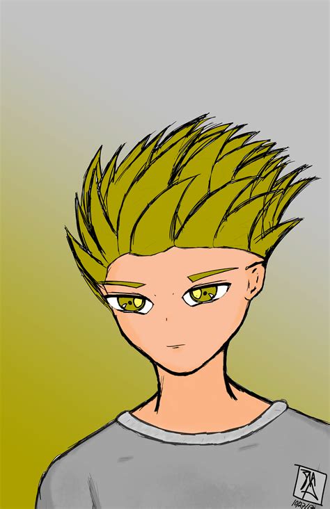 Yellow anime hair dude... by JeekyWeeb on Newgrounds