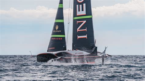 INEOS Britannia launches incredible new AC75 boat for first time ahead of 37th America's Cup ...