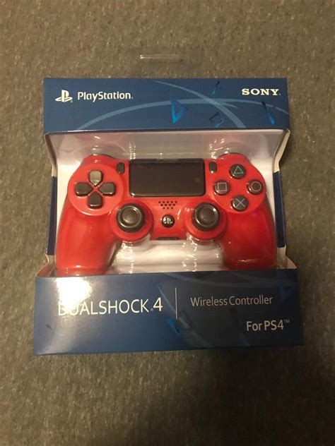 Red PS4 Sony DualShock Controller Never open | Wireless controller, Ps4 console, Dualshock