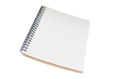 Free photo: notepad, notebook, spiral, lined, ruled, isolated, white ...