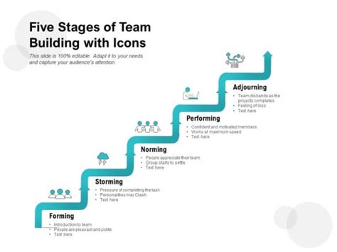 Five Stages Of Team Building With Icons Ppt PowerPoint Presentation ...