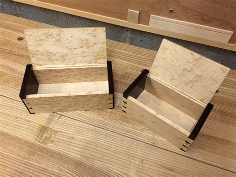 David Barron Furniture: Wooden Hinge Dovetailed Boxes