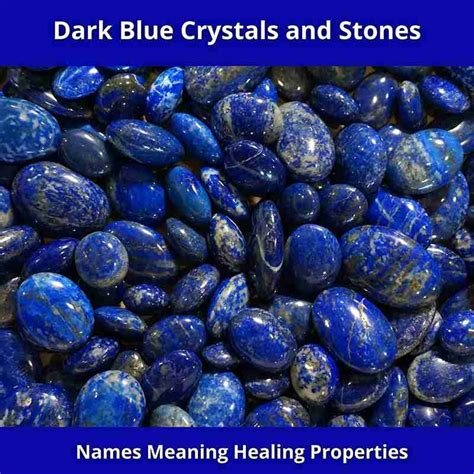 Dark Blue Crystals and Stones-Meaning-Healing Properties-Names - Golden ...