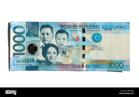 Front side of 1000 peso bill of the Philippines Stock Photo - Alamy