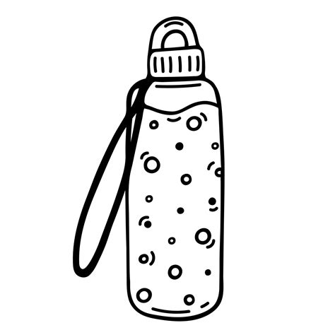 Bottle Black And White Clipart