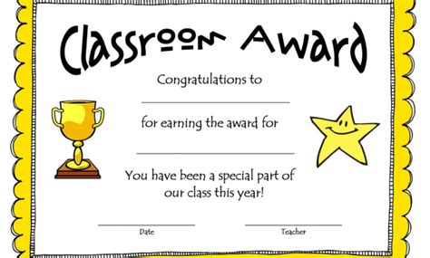 Free School Certificate Templates 8 | Classroom awards, Student awards ...