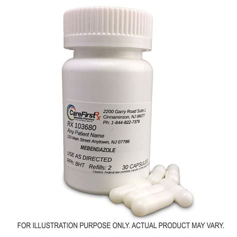 Mebendazole Capsules Compounded