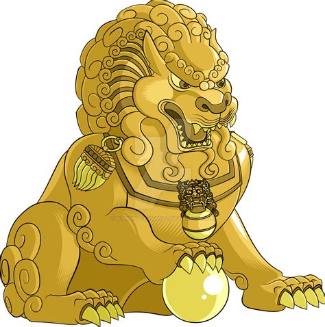 Chinese lion by El-Mono-Cromatico on DeviantArt