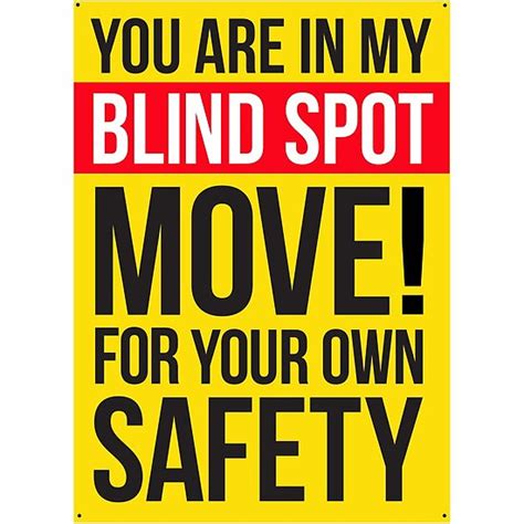 "Truck Blind Spot sticker" Poster by dtkindling | Redbubble