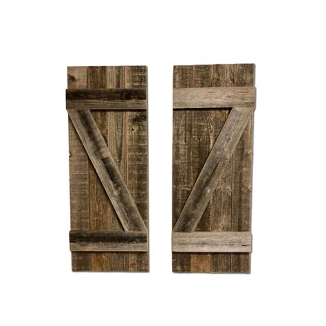 BarnwoodUSA Rustic Farmhouse 36 in. x 13 in. Weathered Gray Solid Wood ...