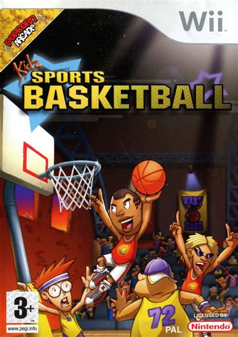 Kidz Sports: Basketball (2008) Wii box cover art - MobyGames