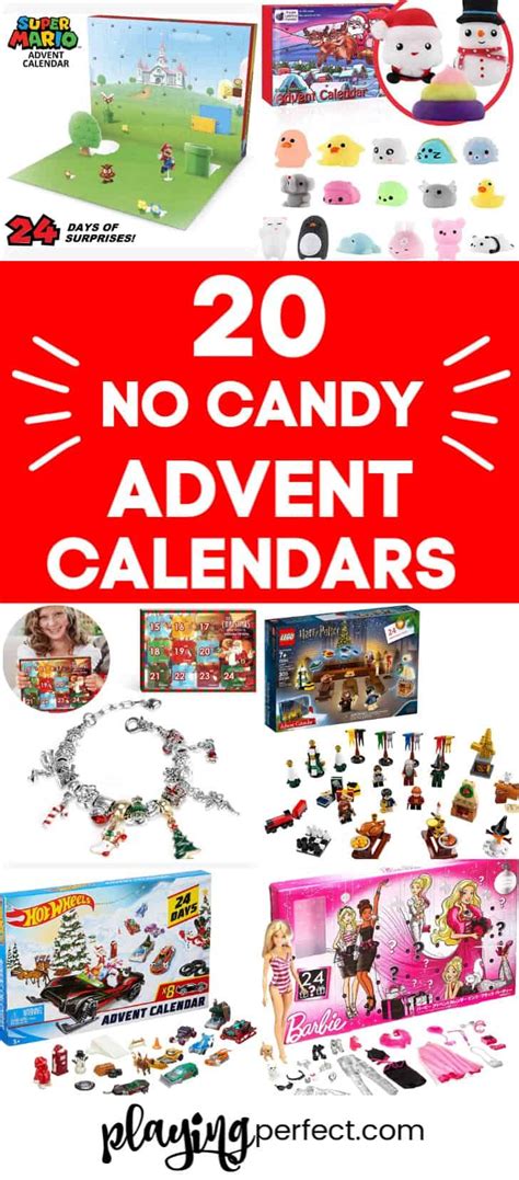 Advent Calendar Ideas (No Candy) - Playing Perfect | Candy advent calendar, Advent calendar ...