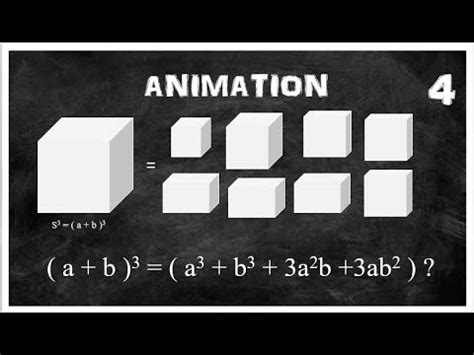 Animation Of (a + b) Whole Cube . - YouTube