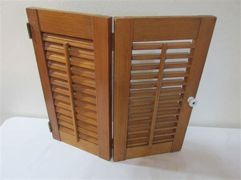 Louvered Window Shutters Interior / Window Shutters Louvered Wood 17 ...