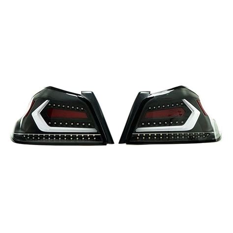 OLM EVOLUTION TAIL LIGHT (CLEAR LENS, BLACK BASE, WHITE C BAR) SUBARU WRX/ STI 2015+