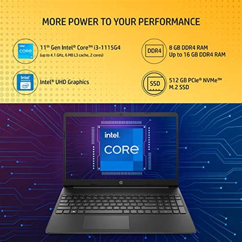 HP 15s 11th Gen Intel Core i3 8GB RAM/512GB SSD 15.6inches/39.6cm FHD, Anti-Glare, Micro-Edge ...