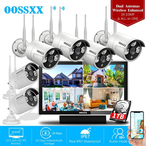 {Complete Outdoor Wireless Home Security Camera System}, 10inch Screen ...