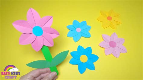 Spring Crafts for Kids | Paper Flower Craft – starkidslearn.com