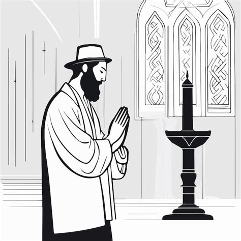 Premium Vector | Torah reading isolated cartoon vector illustration ...