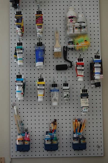 How to organize your acrylic paints and paint brushes | Flickr