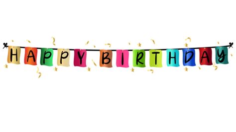 Birthday Banner PNG Transparent Images Free Download | Vector Files | Pngtree