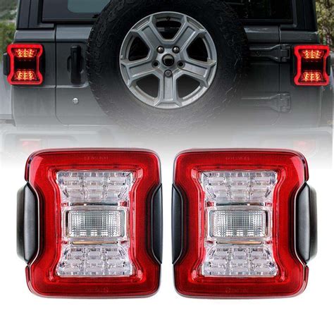 Red LED Tail Lights for 18-21 Jeep Wrangler JL - High Country Off-road