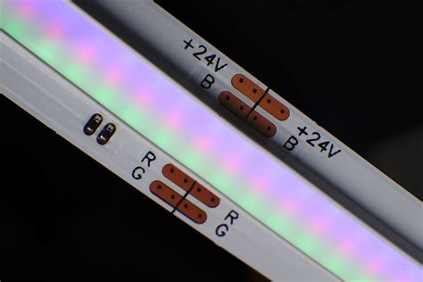 RGB-COB LED strip without any visible LEDs