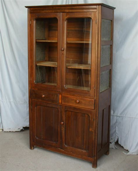 Antique Pie Kitchen Cupboard Cabinet - Tin Pierced Side Panels | eBay | Antique furniture for ...