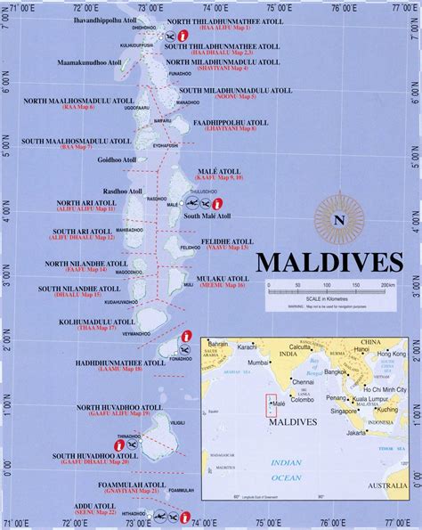 :: Maps of Maldives ::: General map of Maldives