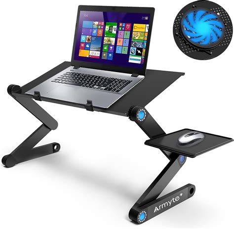 Extra Wide Adjustable Laptop Stand with Cooling Fan | Ubuy Algeria