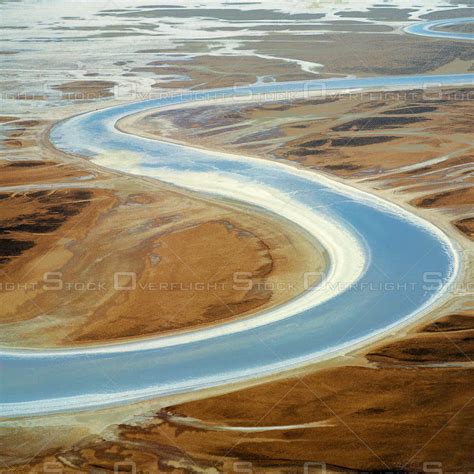 OverflightStock | Colorado River Delta Aerial Stock Photo