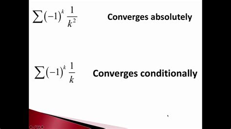 8.6b Absolute and Conditional Convergence - YouTube