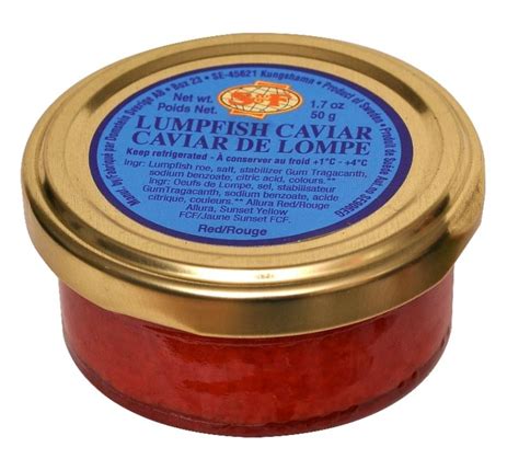 S&F Lumpfish Caviar Red 50g | Edelweiss Imports