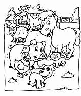 10 Fun Animal Coloring Pages Farm For Kids sketch template