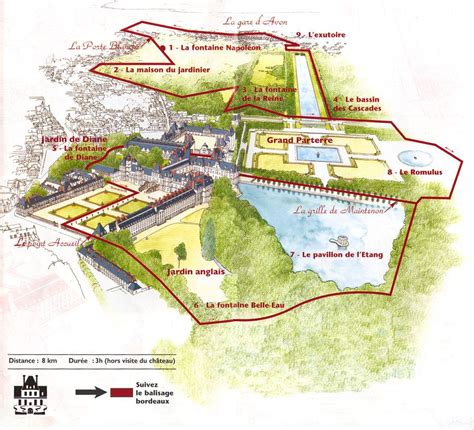 Map of Fontainebleau Vaux Le Vicomte, Destinations, Versailles Garden, Construction Documents ...