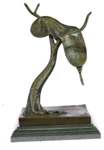 Abstract Modern Art Melting Clock Bronze Sculpture by Salvador Dali ...