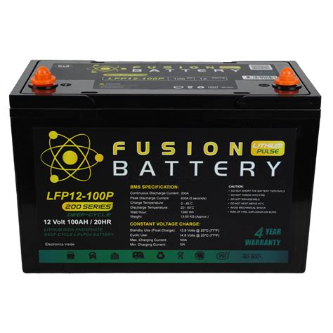 LFP12-100P Fusion Lithium Pulse 12V Deep Cycle Battery - Superstart ...