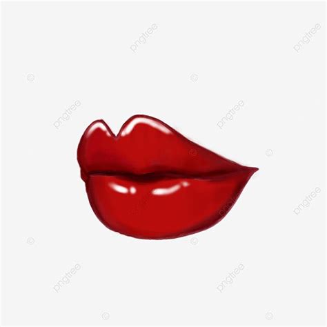 Red Kiss Lips Clipart Hd PNG, Lips Clipart Glossy Red Lips Valentine ...