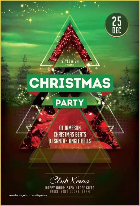 Christmas Concert Flyer Template Free Of Christmas Party Flyer Template ...