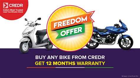 Get 12 Months Warranty on buying a used two-wheeler from CredR - CredR Blog | Latest News ...