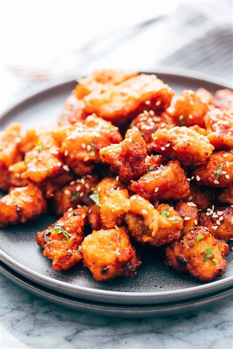 Korean Popcorn Chicken Recipe - Super Crunchy, Sticky and Spicy!