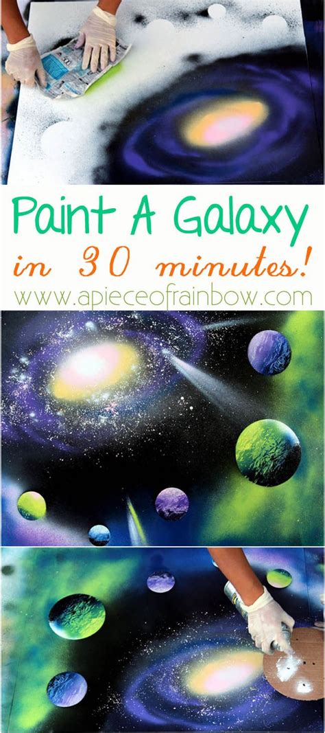 How to spray paint art planets galaxy – Artofit