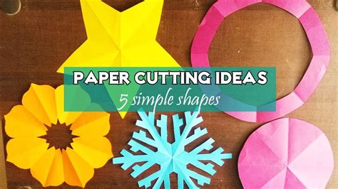 Paper Cutting Ideas for 5 Simple Shapes | Educational Activity - YouTube