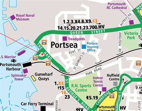 Portsmouth Bus Routes Map