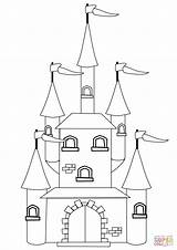 Printable Castle Coloring Pages sketch template