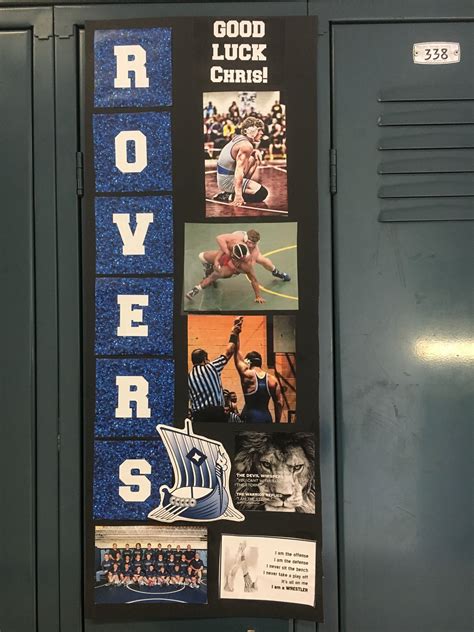 Wrestling locker signs, sports locker decorations | Sports locker ...