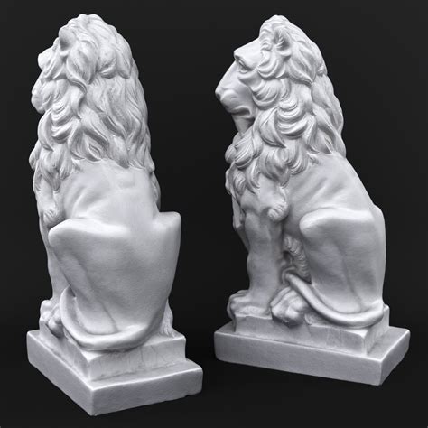3D lion sculpture - TurboSquid 1644851