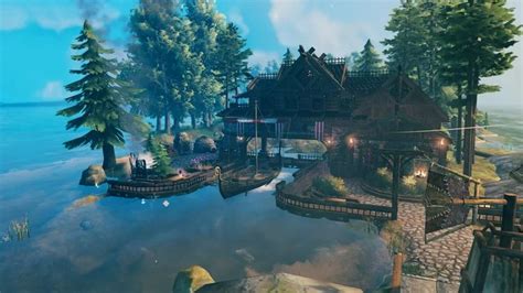 Dock house Valheim Build | Dock house, Building, House boat